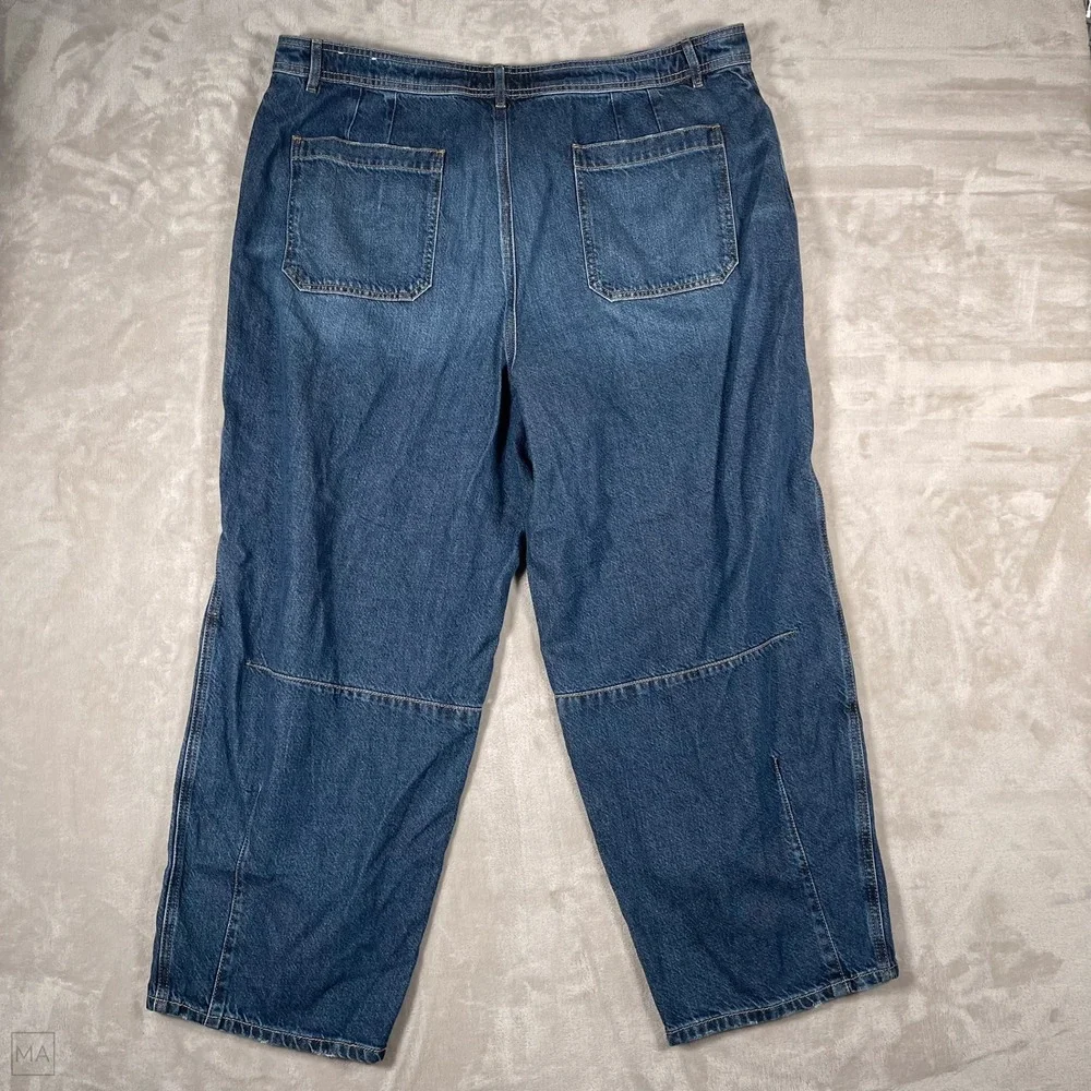 LOFT Women's Jeans The Barrel Denim Casual  34_18 Blue